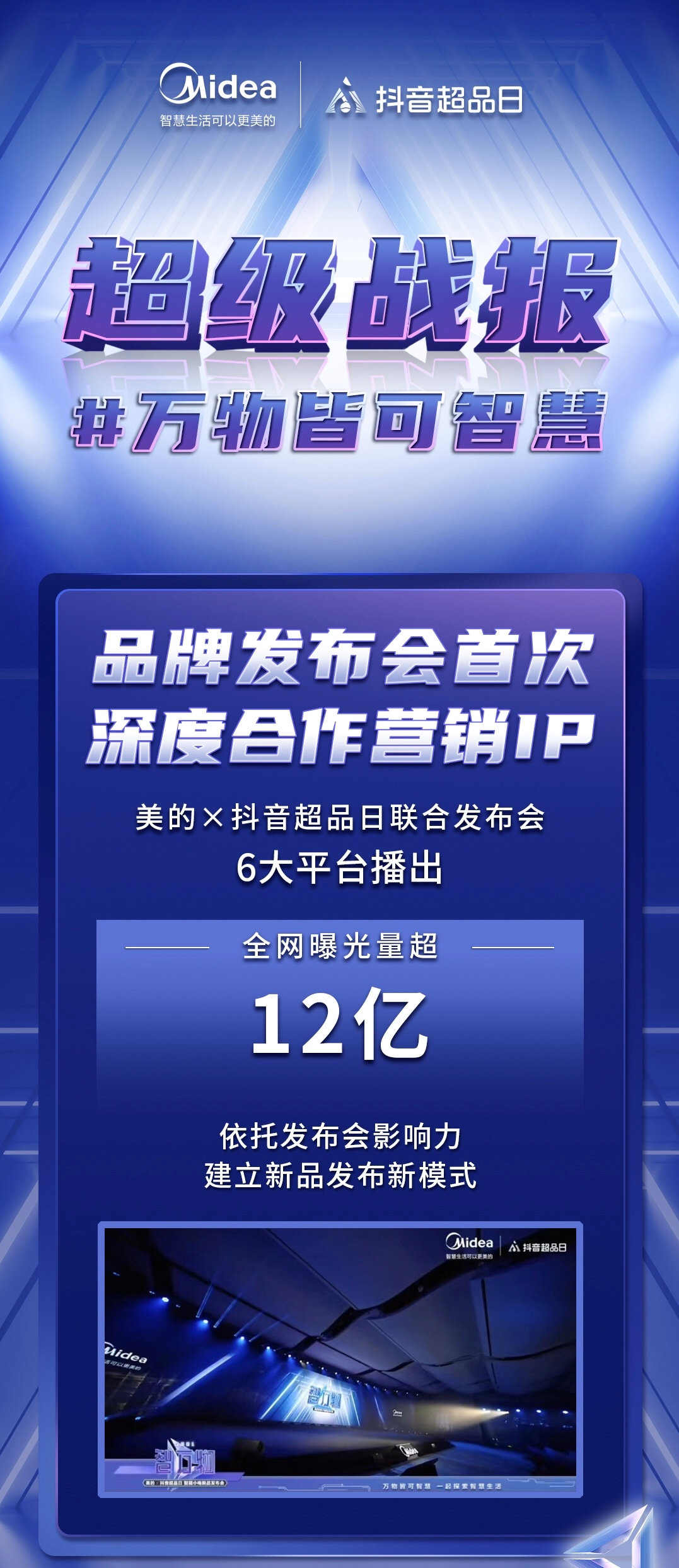 美的联合抖音超品日打造智万物发布会，加速智慧生活场景落地
