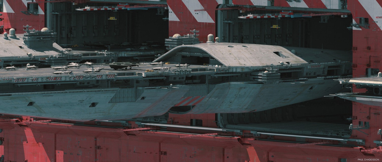 AHX-2050“鲲鹏”级空天母舰概念设想图