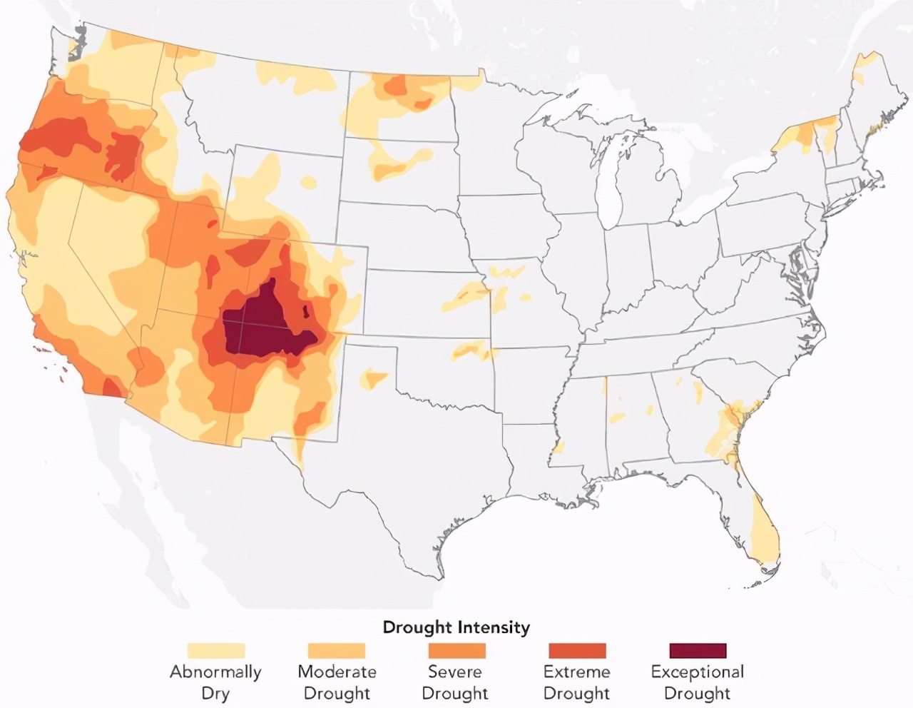 美国西部出现“大干旱”，强度为500年来之最，会带来什么影响？