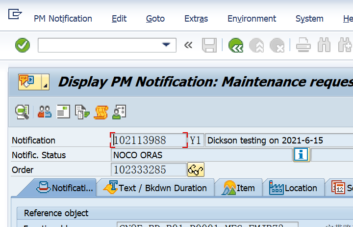 SAP PM初级系列15 - IW33事务代码里查看维修工单对应的维修通知单