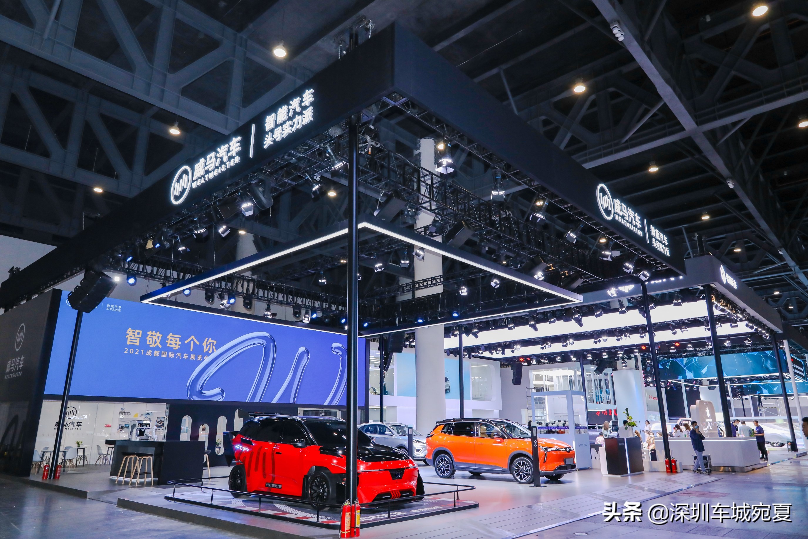 2021成都车展全新威马w6ace极智版与威马ex5惊艳亮相