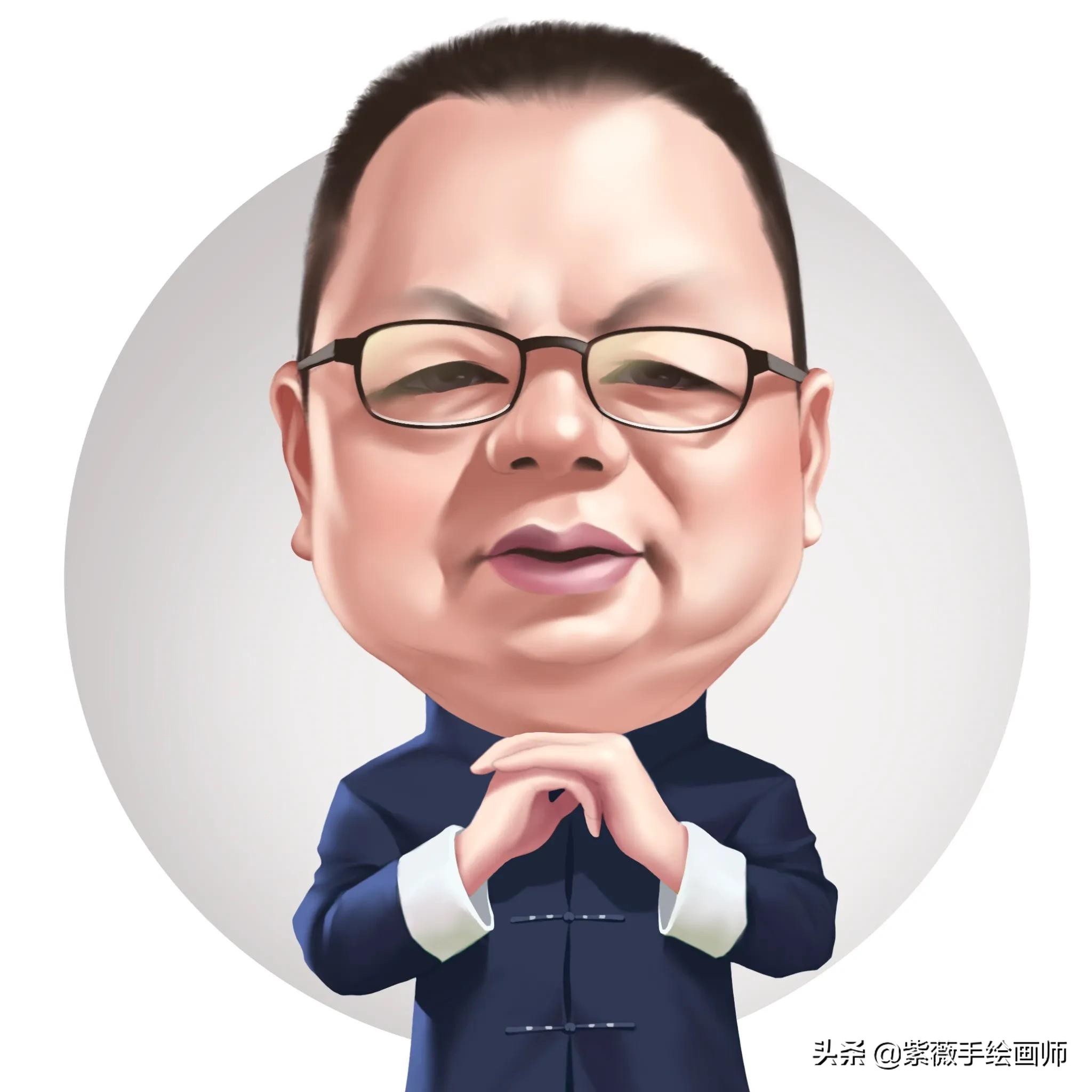 换一换你的头像吧 成熟男士真人手绘头像 领导气场 有品位