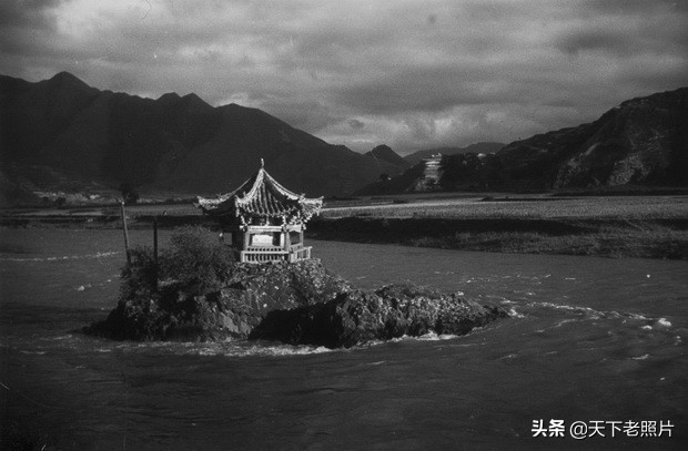 1940年代甘肃临潭老照片 洮河边上临潭城乡风貌一览