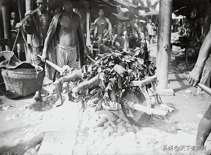 1923年 法国人拉蒂格拍摄的成都生活百态老照片