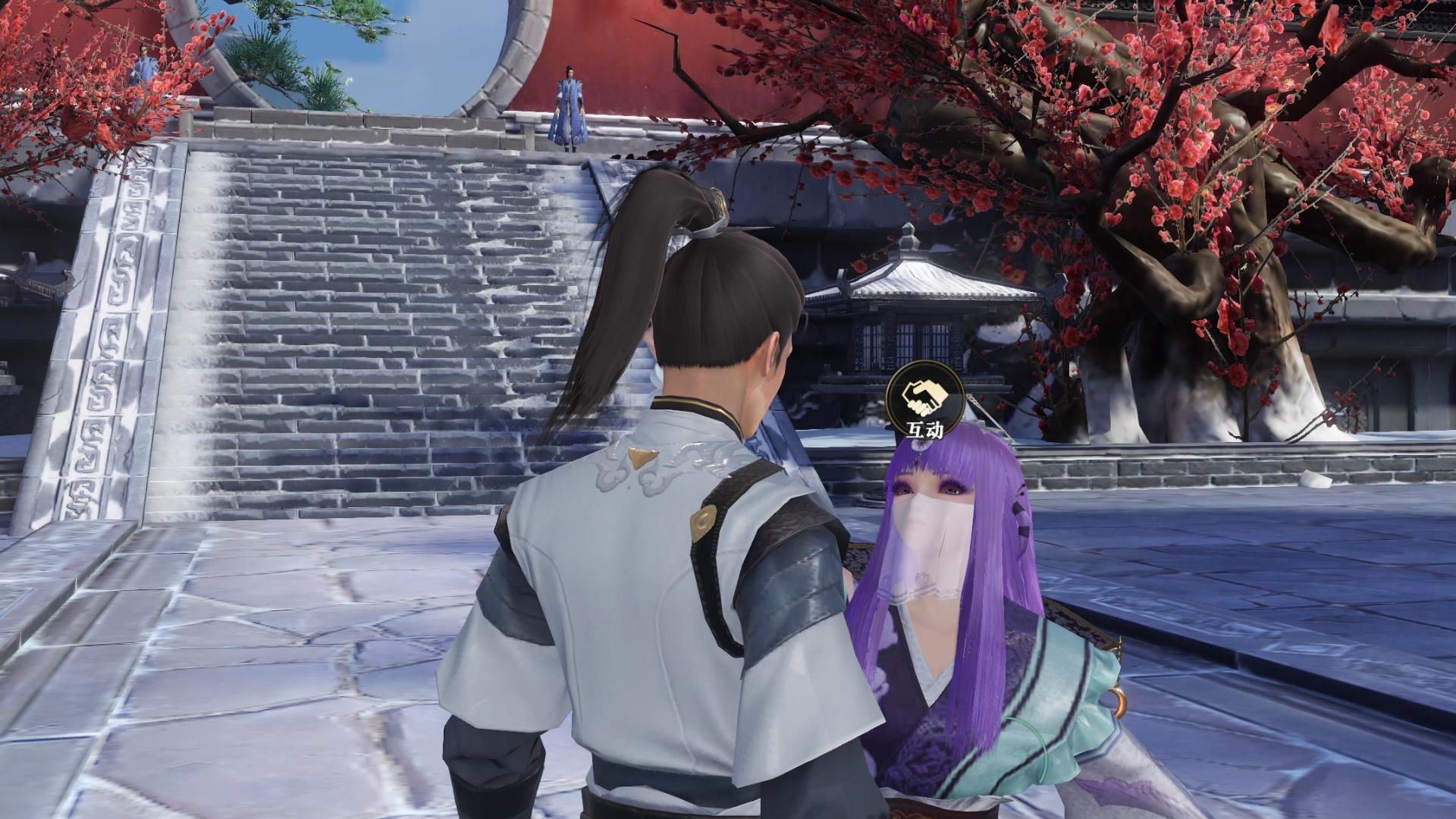 Hand of world of the bright moon when the Qin Dynasty swims line, the picture pledges setting makes a person surprizing, 