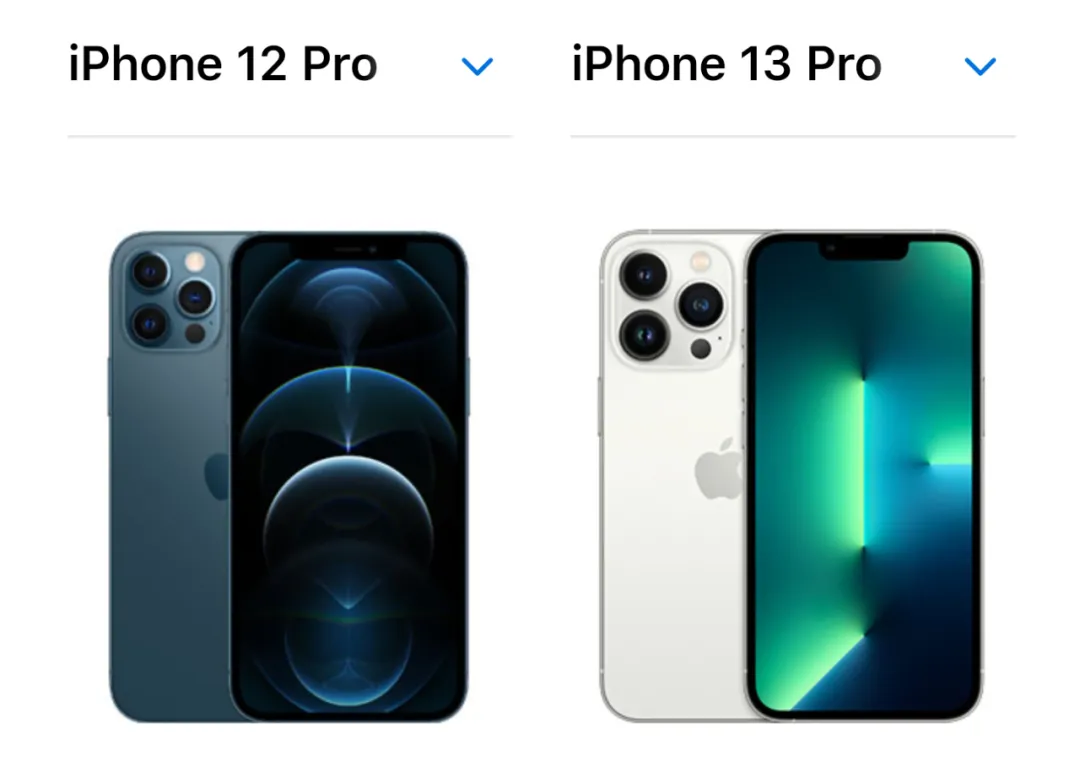 对比iPhone12 Pro，13 Pro的变化也太大了吧
