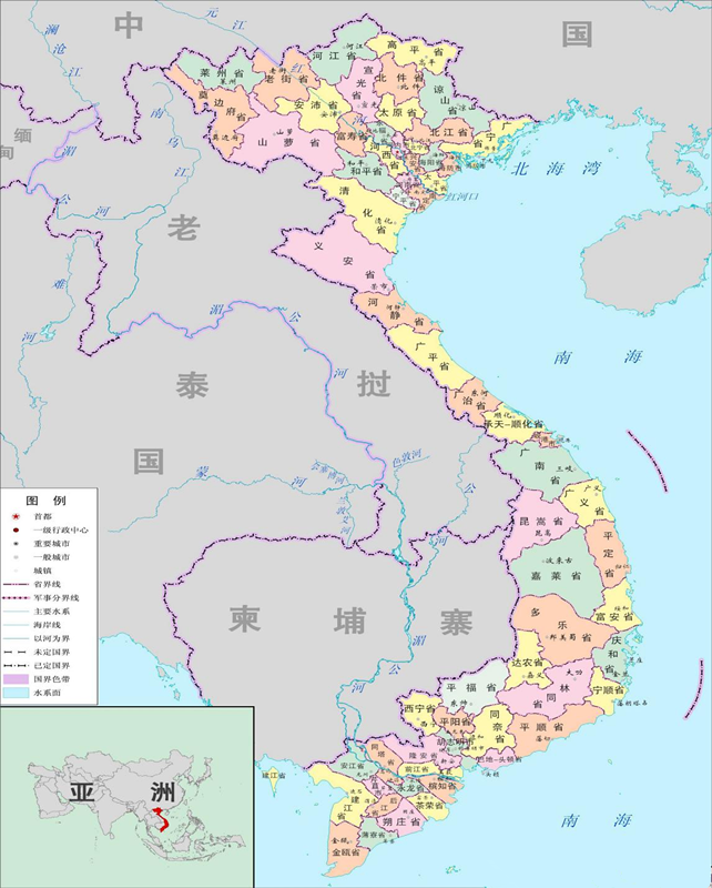 越南平定省位置图片