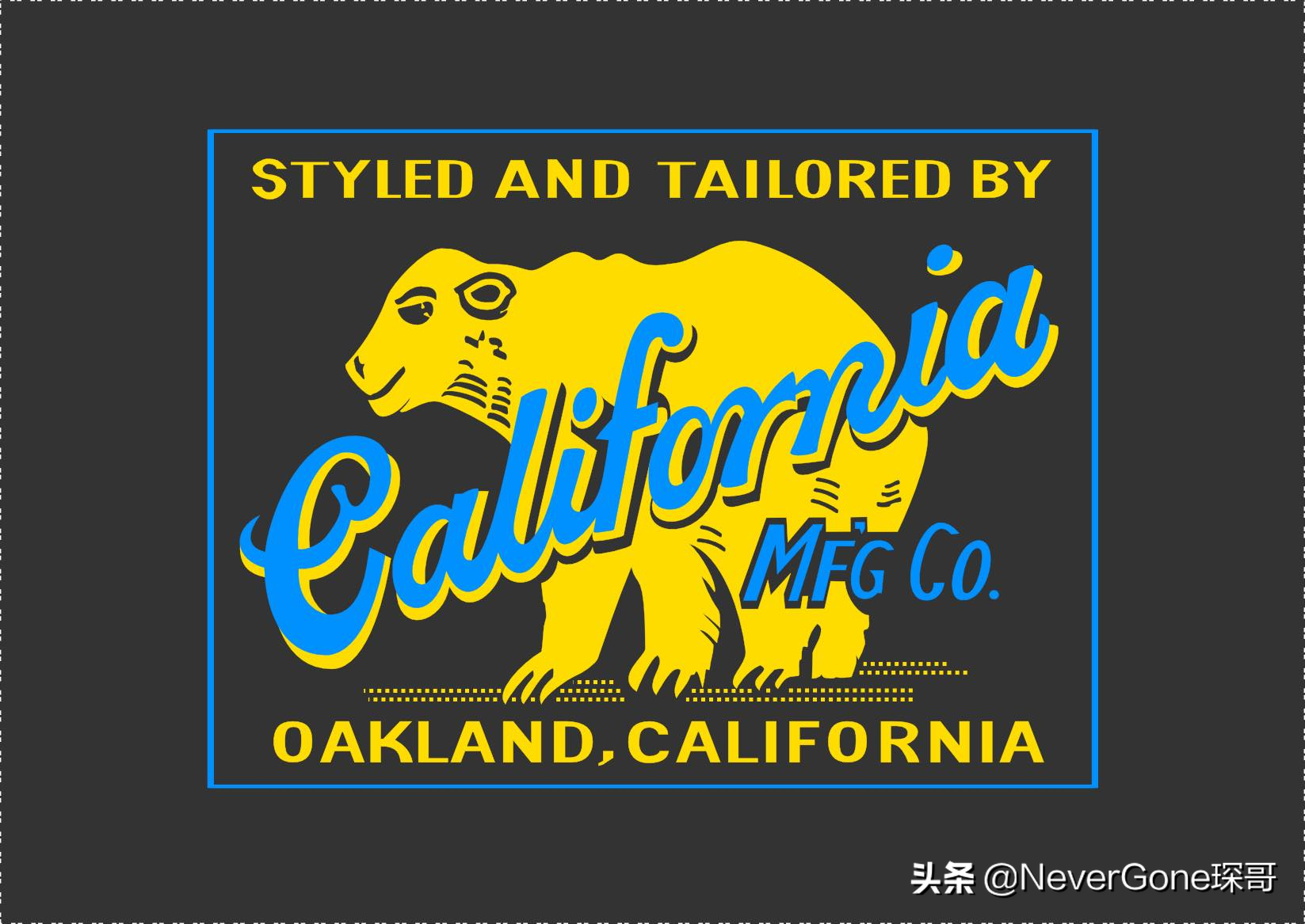 一件咔的一批的衬衣——加州小熊拼色皮衬衣