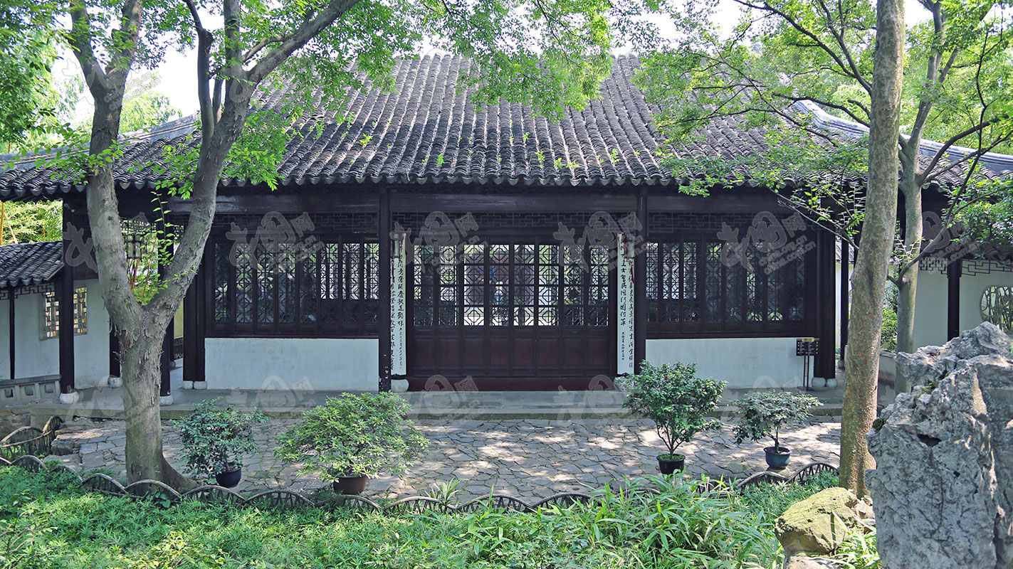 翠玲珑外竹径20御碑亭21碑廊22复廊与假山23竹林24曲径观鱼25藕花水榭