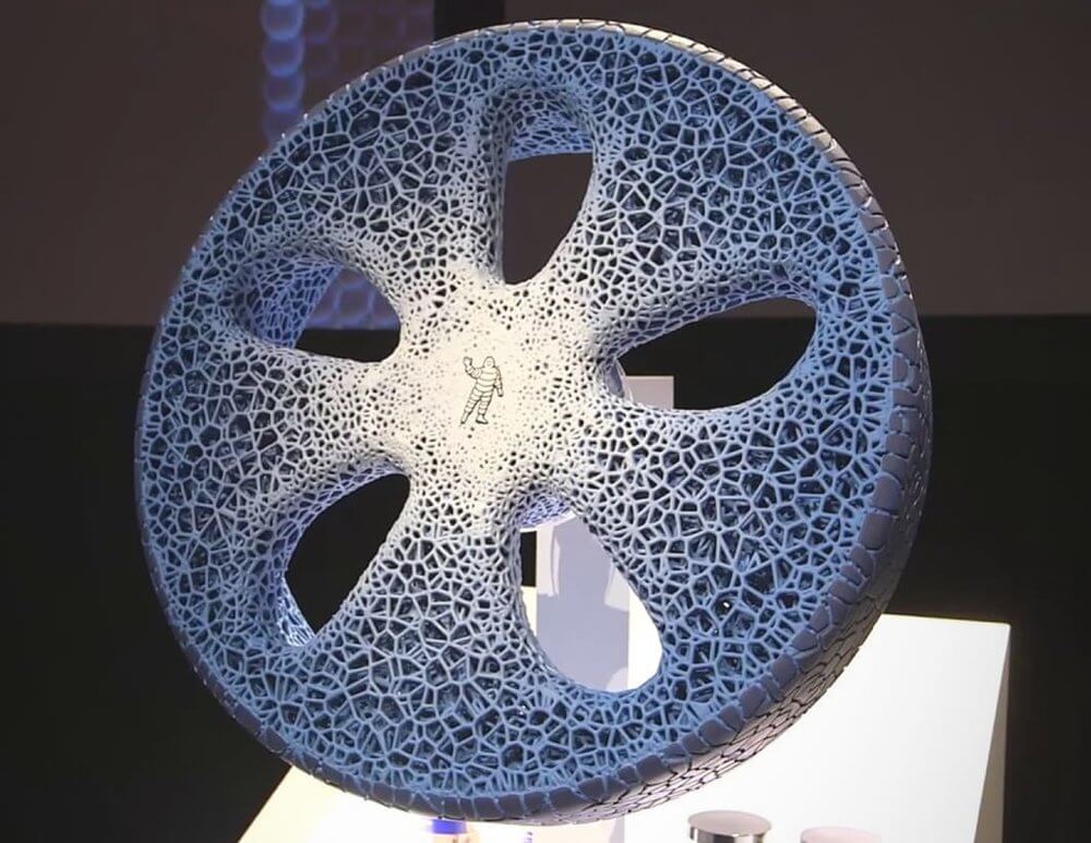 3D打印无气轮胎，告别爆胎烦恼