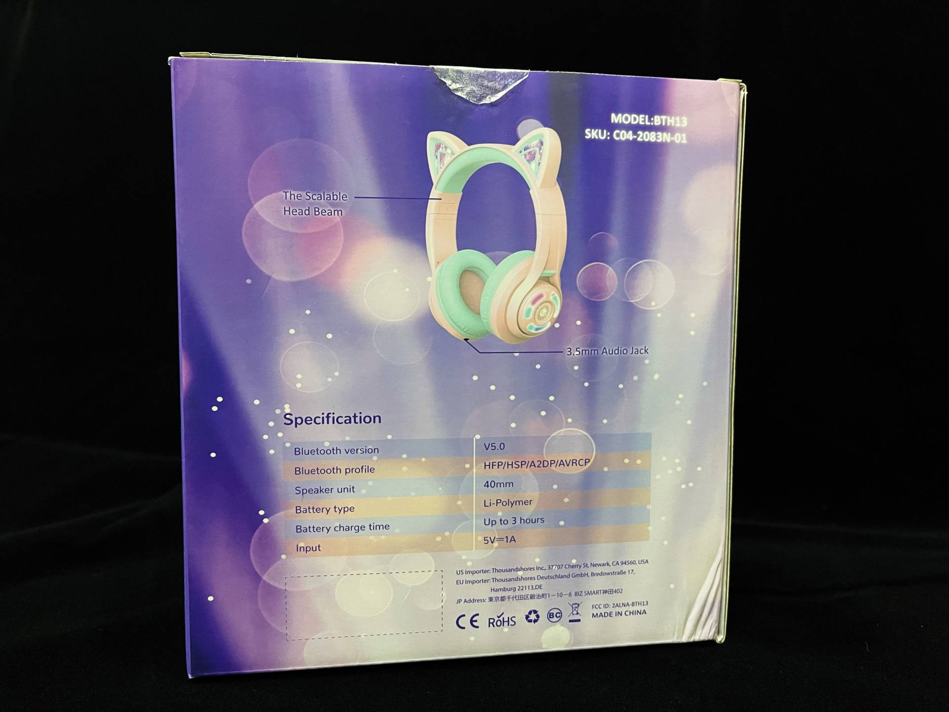 儿童上网课Tribit趣倍BTH13头戴式发光蓝牙耳机体验