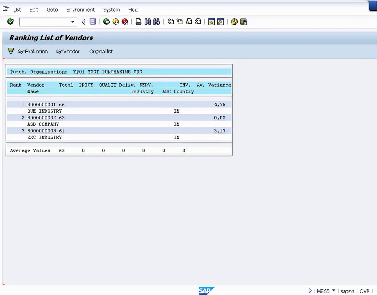 「翻譯」SAP MM 供應商評估流程初階