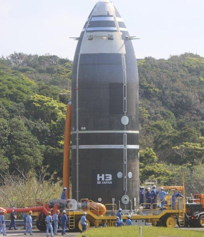 比長征五號還大！日本新型火箭亮相即將首飛，運力還不及長征七號