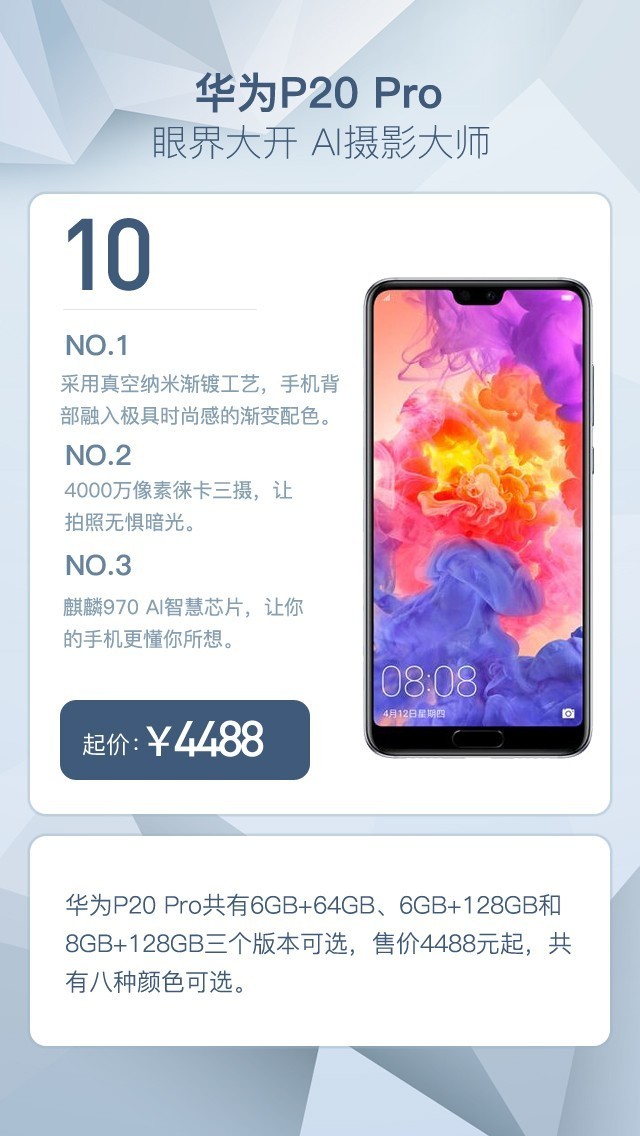 年度榜單！2018年十大智能手機盤點，你手里的能排第幾？