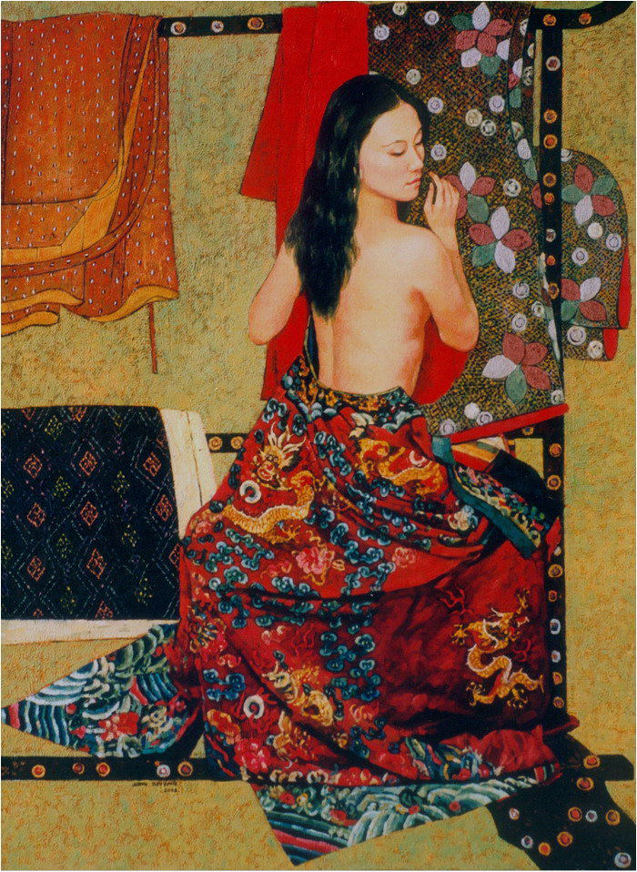 华丽而平淡，繁复而素净——著名画家「王俊英」油画作品欣赏