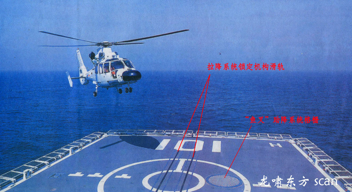 055大驱新型直升机助降系统曝光，直20专用，再也不怕恶劣海况