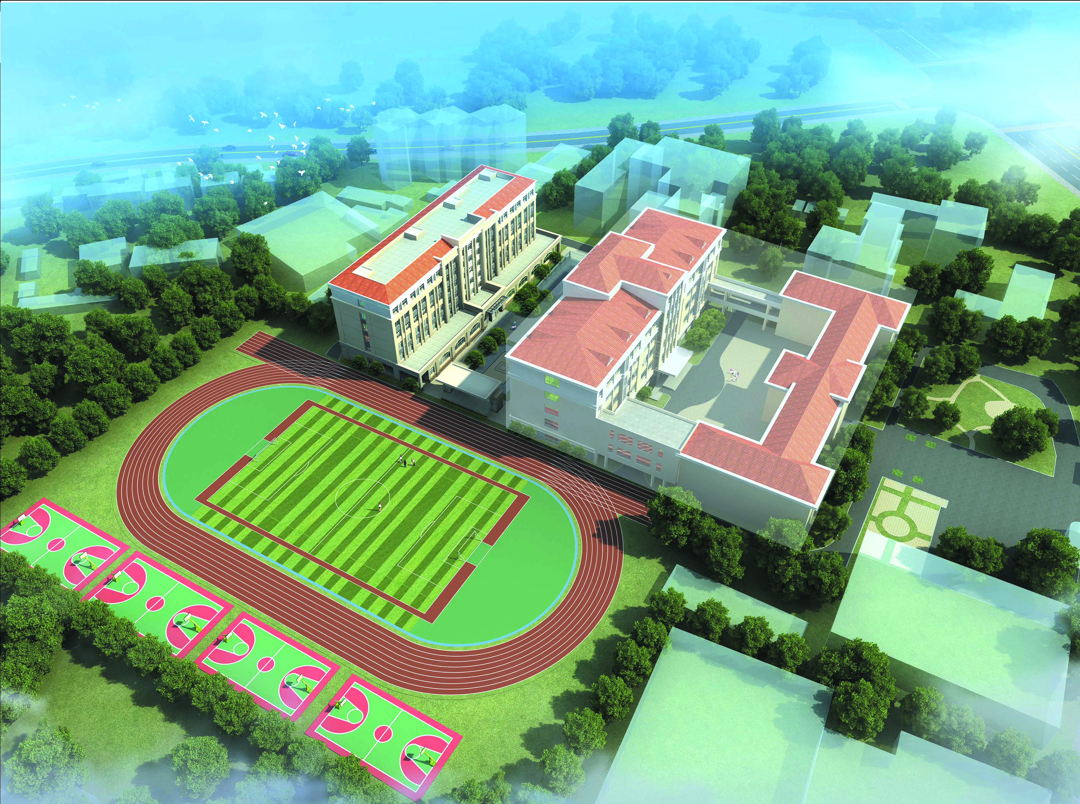 青岛第十七中学扩建食堂和宿舍楼发布公示(图2)