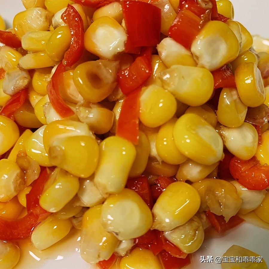 Stir-fried corn with sweet pepper is simple and bright in color, which can appetite, invigorate the spleen and increase appetite
