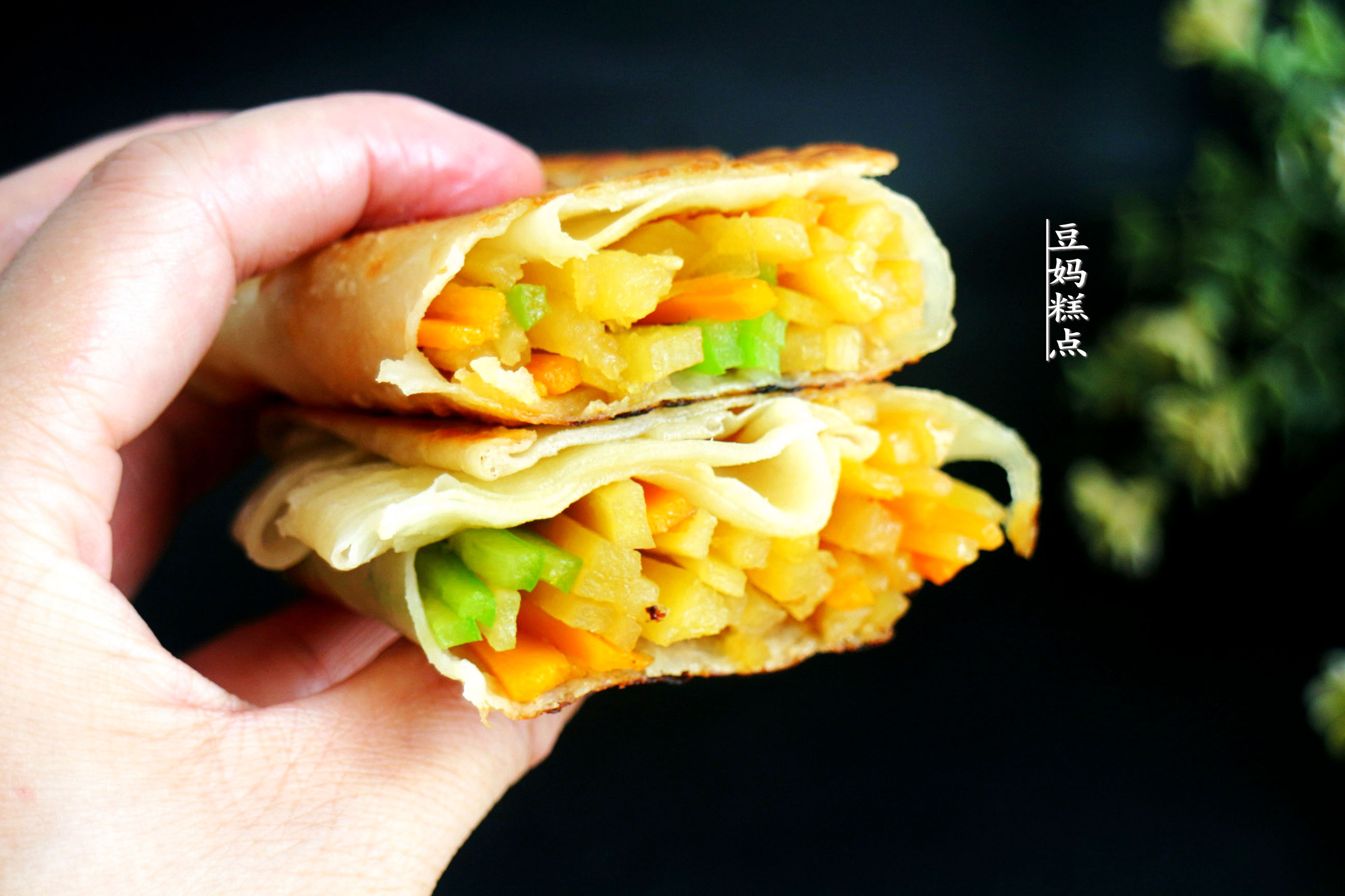 第1次这么做，土豆丝卷饼，儿子连吃3个，真是省事儿又味美