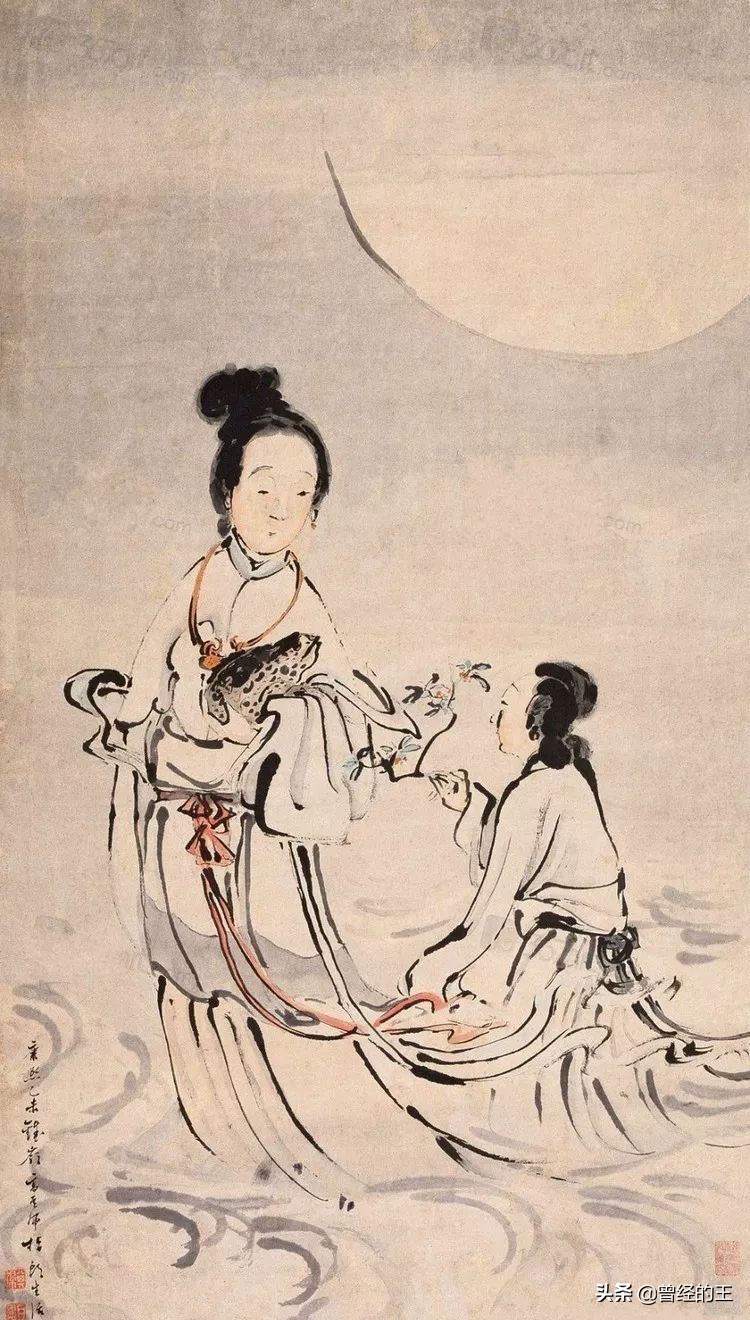 嫦娥,吴刚,桂树,白兔