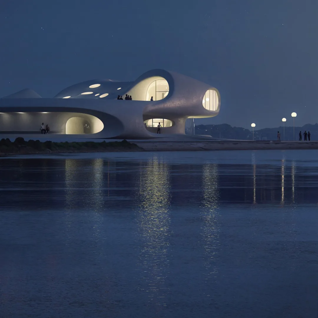 YDD·建筑 | 白色时空隧道——海口云洞图书馆