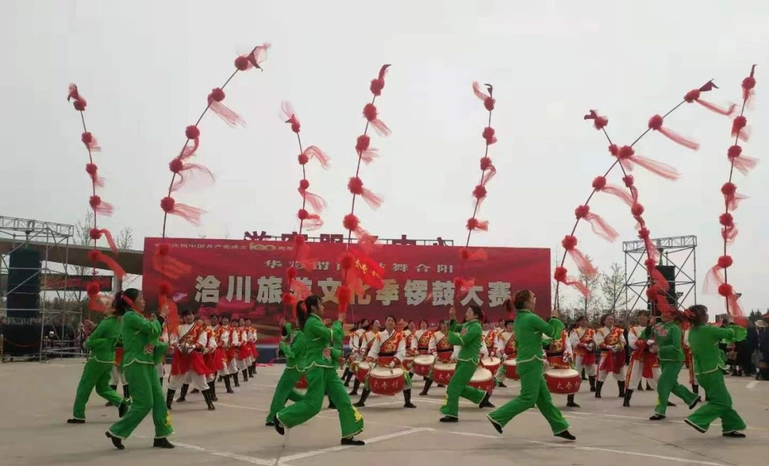 “华彩渭南·鼓舞合阳”锣鼓大赛首场比赛圆满完成