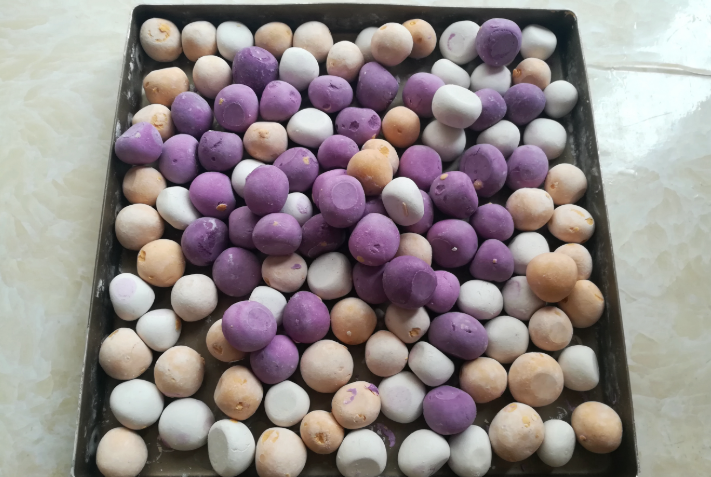 自制红豆三色芋圆，香甜软糯，做法简单，比甜品店的还好吃