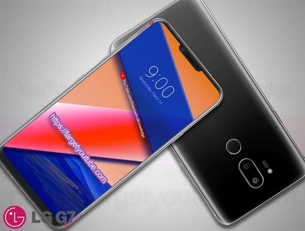 LG G7宣图曝出：又一款有下颌的流海全屏手机