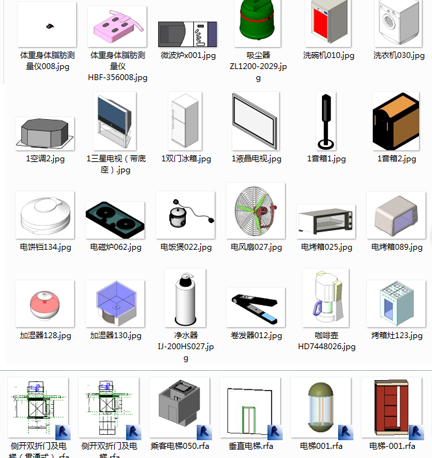 BIM Revit族库 小别墅办公楼各类型建筑