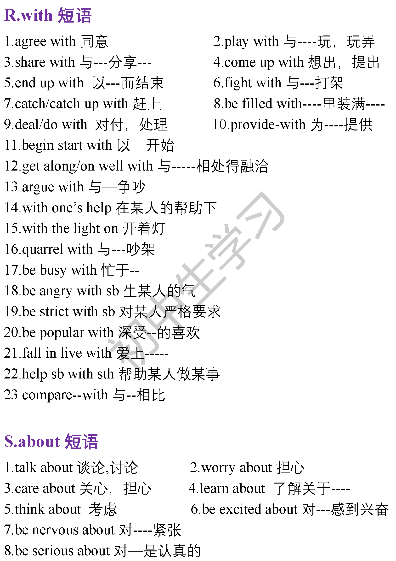 初中英语1—5册所有重点短语汇总，初中生都要背下来！