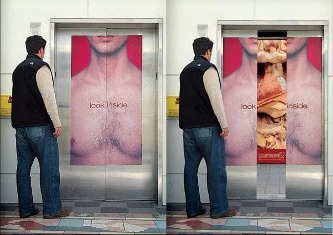 20个最牛叉的电梯创意广告，想不注意都难！