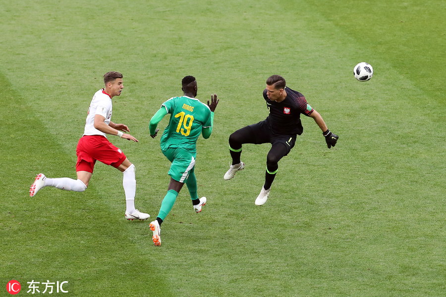 2018年世界杯波兰对塞内加尔(尼昂进球 格耶造乌龙 塞内加尔2-1波兰 非洲球队创首胜)