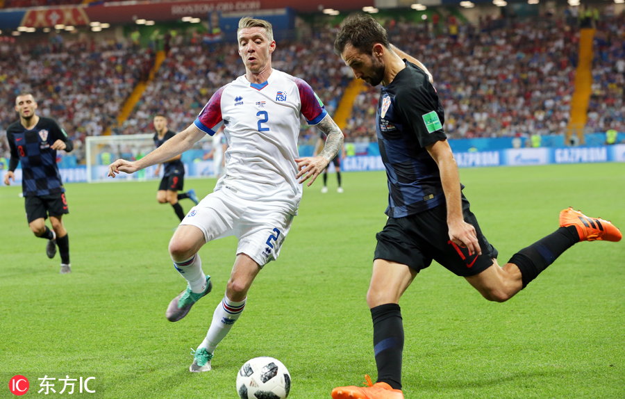世界杯昨晚战况冰岛对克罗地亚(佩里希奇补时绝杀 大狙点射难救主 冰岛1-2克罗地亚惨遭出局)