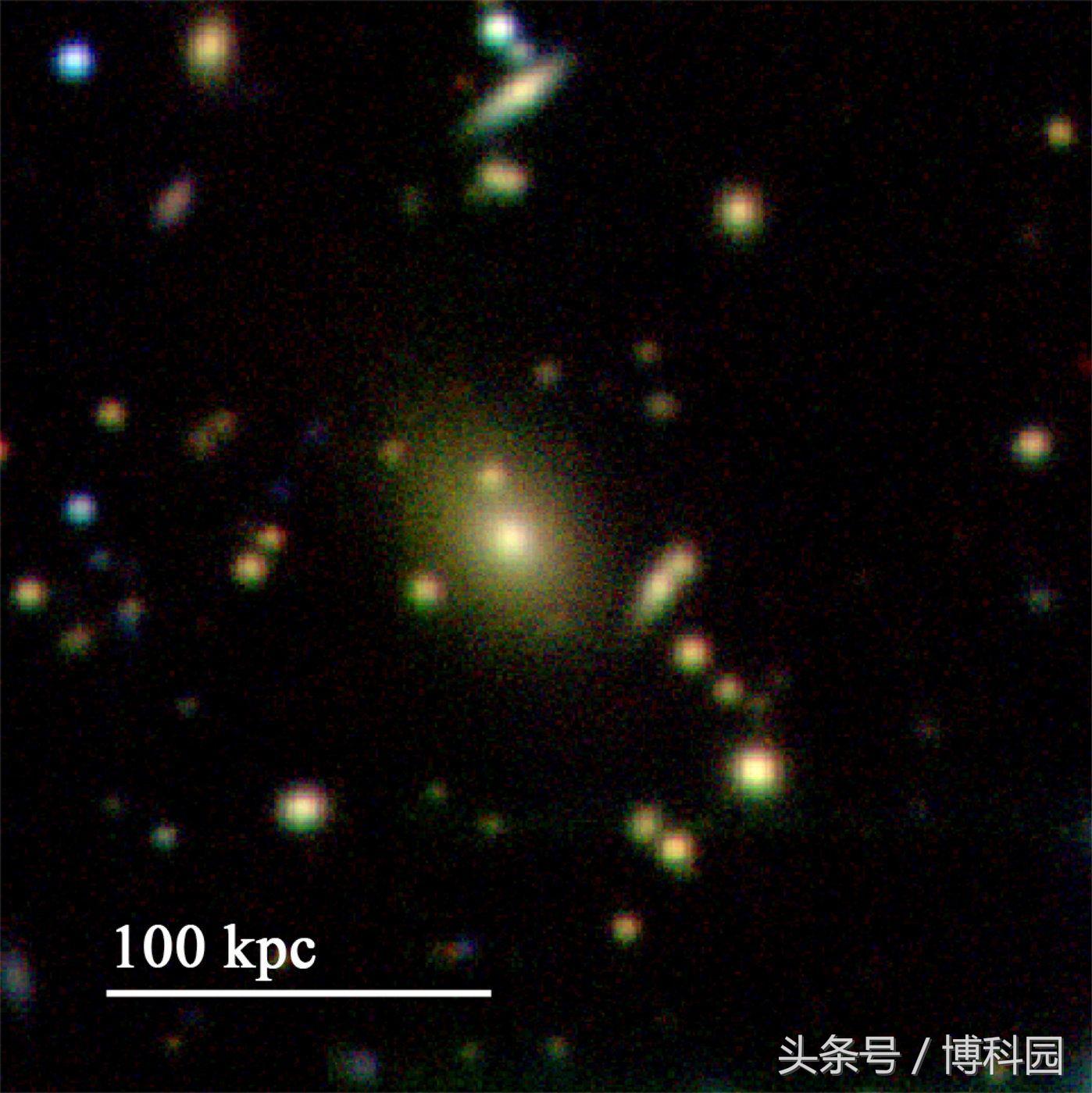 首次发现巨大星系团隐藏在显而易见的地方