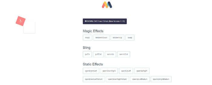 10个免费好用功能强大的网页动画效果库