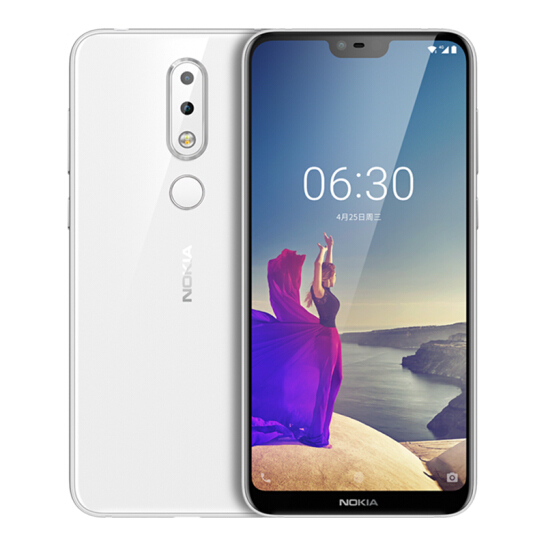 1699元！NokiaX6极地白颜色发布：骁龙636 流海全面屏手机