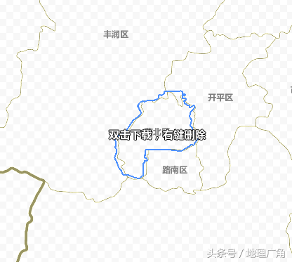 唐山市行政区划地图