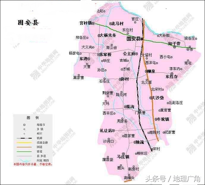 廊坊市行政区划地图