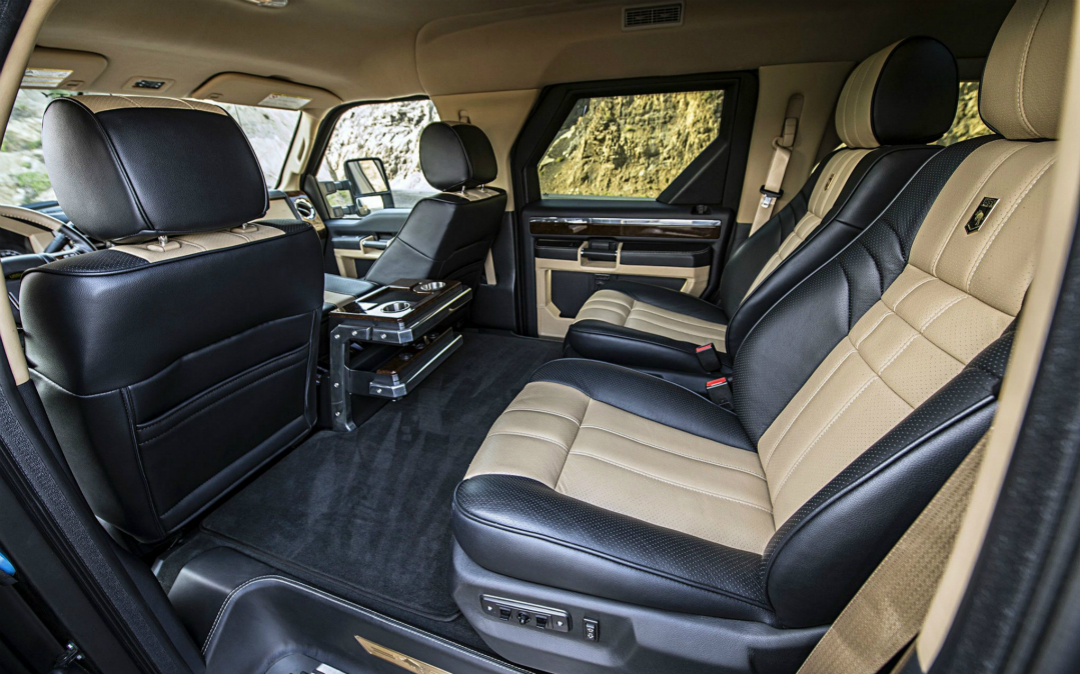 让路虎胆寒的巨无霸SUV，350万带头等舱，百公里油耗58L