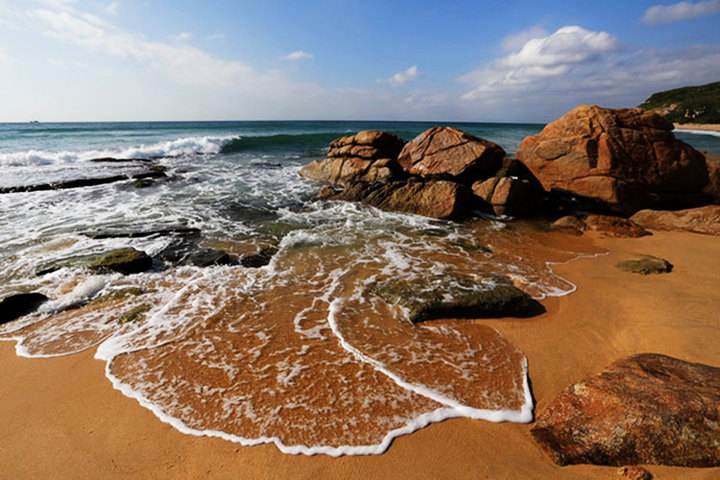 海南陵水，南波湾 被称之为一号沙滩，绝美夕阳，绝美海景