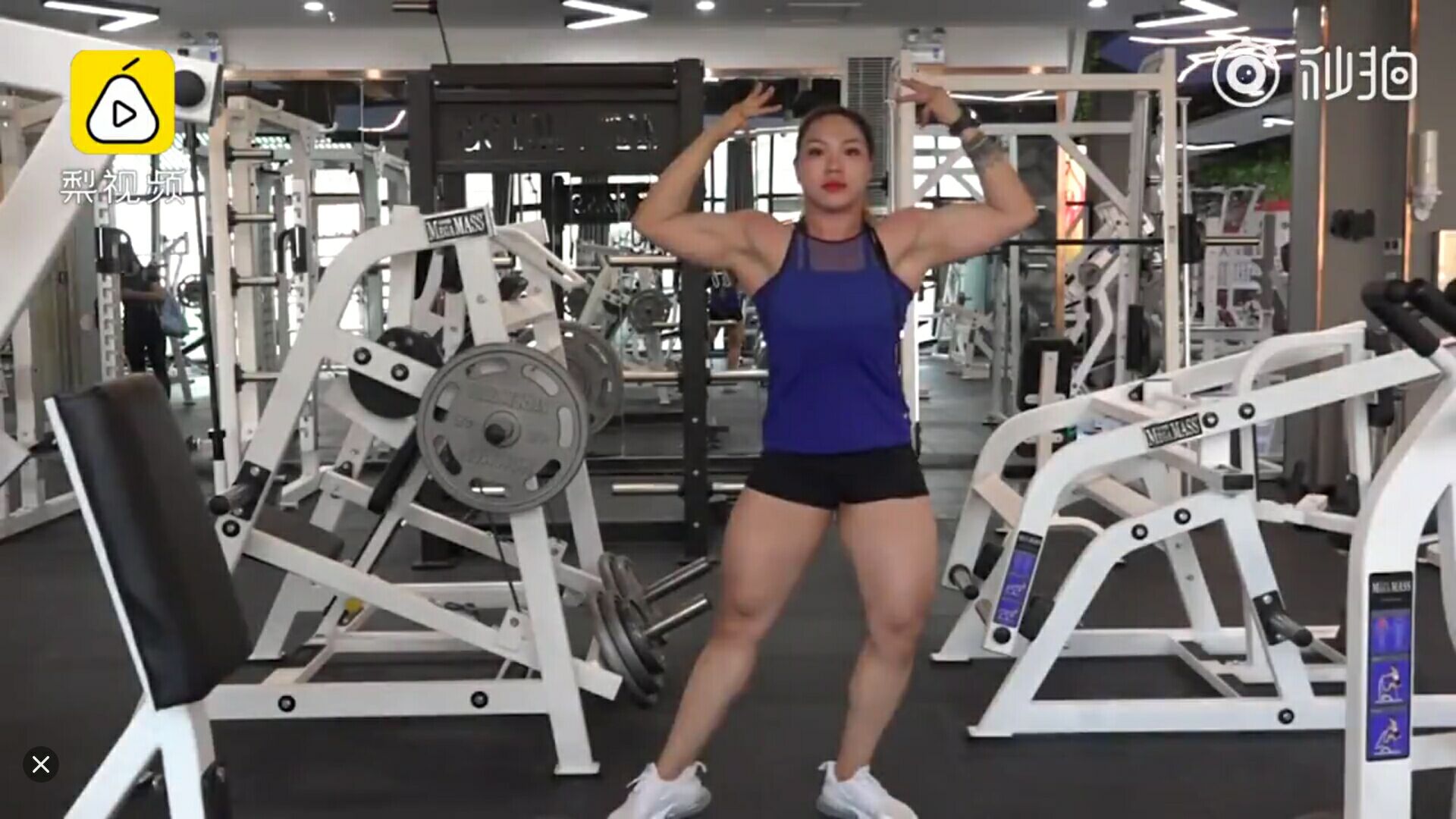 Fitness of 102 jins of belles changes King Kong! Force assembly accomplishment 400 kilograms: A day not Lu iron I am afflictive! 