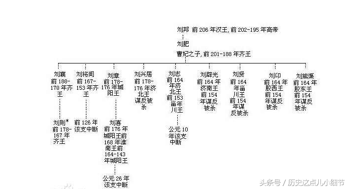 因为它导致刘邦长子齐王刘肥的九个儿子中有六个不得善终