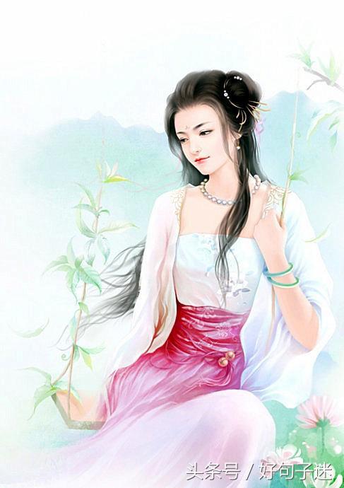 古风的短句 春深花浅笑，秋浓叶忧伤，夜月一帘梦，春风十里情图片