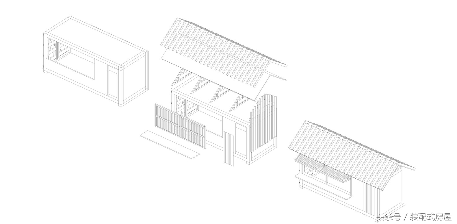 集装箱建筑模块化，组成集装箱悬崖餐厅