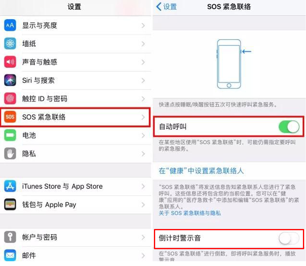 救人小窍门：iPhone、三星、华为公司等智能机的SOS设定及操作方法