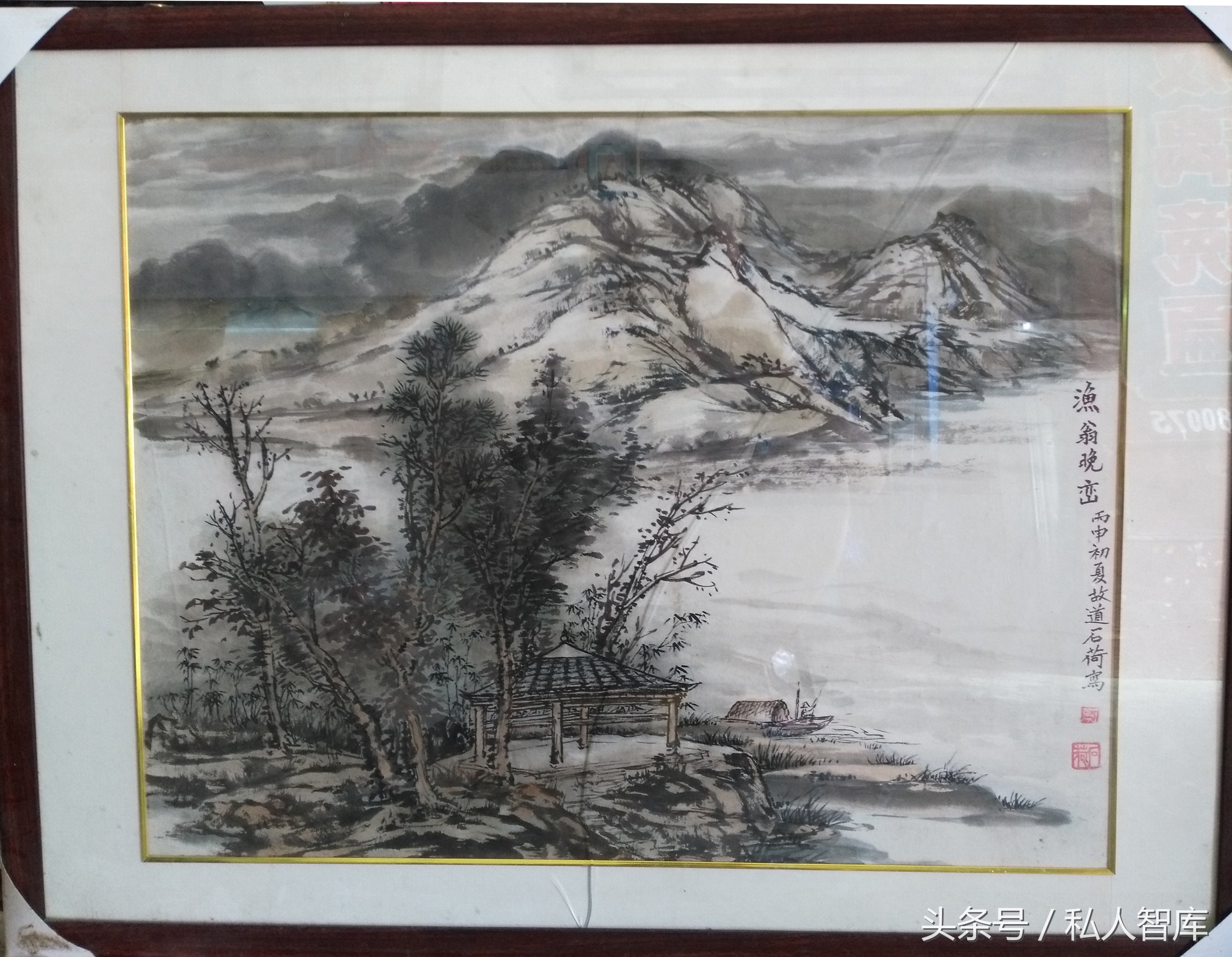 十簸箕画家王奕茗的平远山水画，赏心悦目又可招财纳福