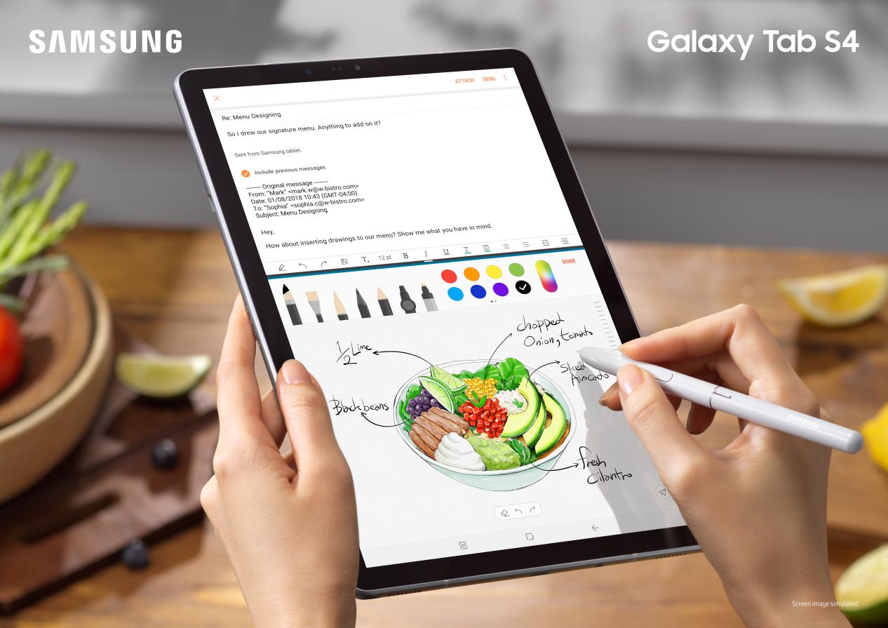 三星Galaxy Tab S4｜游戏娱乐金牌 办公室武器