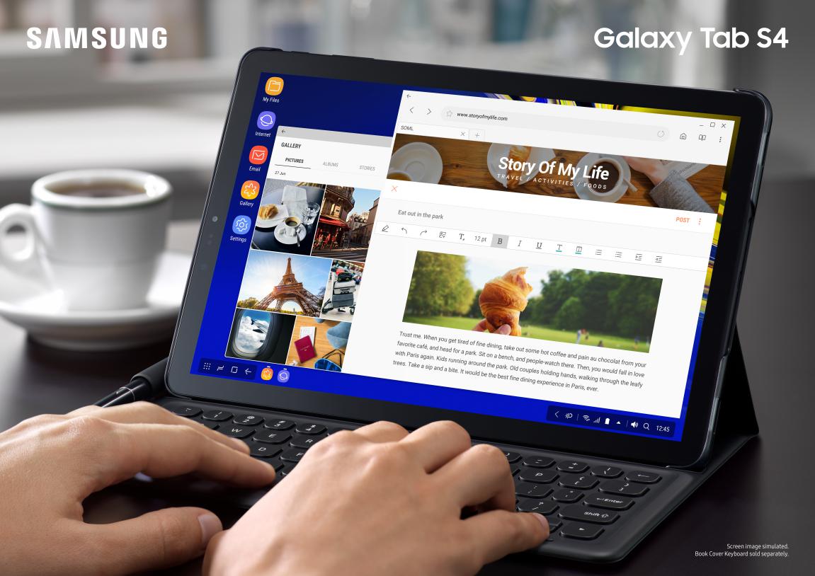 三星Galaxy Tab S4｜游戏娱乐金牌 办公室武器