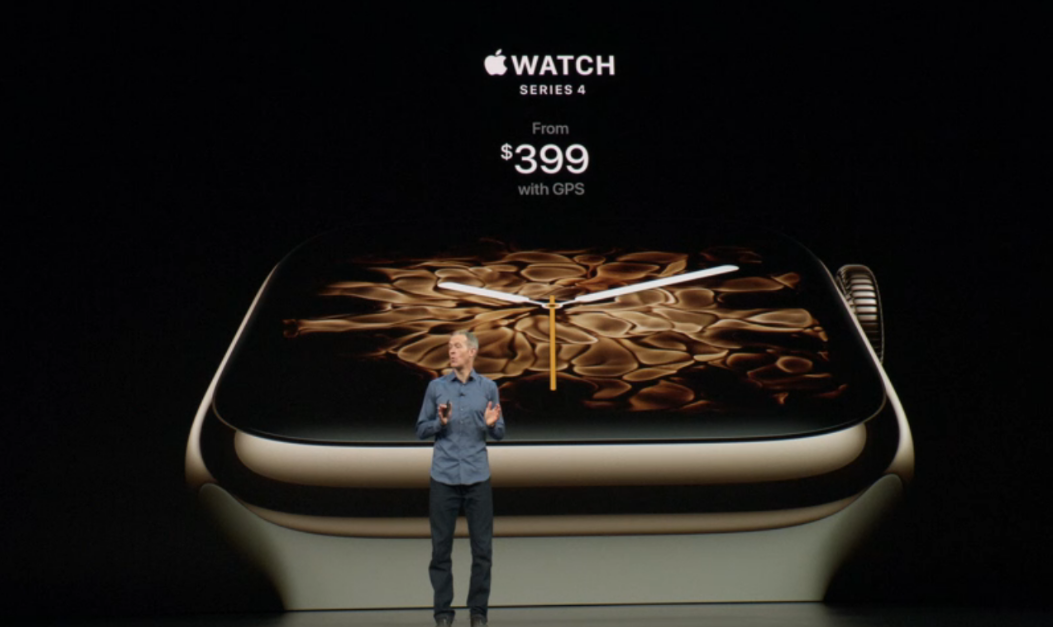 Apple Watch 4出场：回绝“挤牙膏一样，一点点的提问题”全方位升級 市场价2736元起