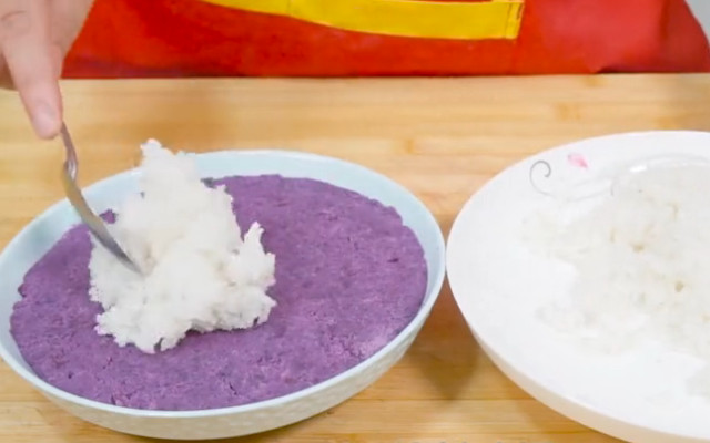图片[5]-糯米紫薯凉糕做法 软糯香甜 小孩子特别喜欢吃！-起舞食谱网